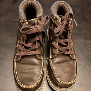 Sonoma Brown Kids Boots with Gray Accents